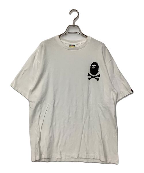 BAPE BY A BATHING APE（ベイプバイアベイシングエイプ）BAPE BY A BATHING APE (ベイプバイアベイシングエイプ) ロゴ半袖カットソー ホワイト サイズ:XLの古着・服飾アイテム