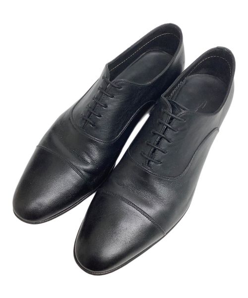 Santoni（サントーニ）Santoni (サントーニ) ストレートチップシューズ ブラック サイズ:9の古着・服飾アイテム