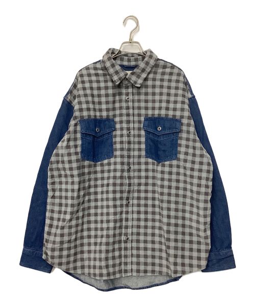 LEVI'S（リーバイス）LEVI'S (リーバイス) カバーオール グレー×インディゴ サイズ:Lの古着・服飾アイテム