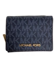 MICHAEL KORS（マイケルコース）の古着「3つ折り財布」｜ネイビー