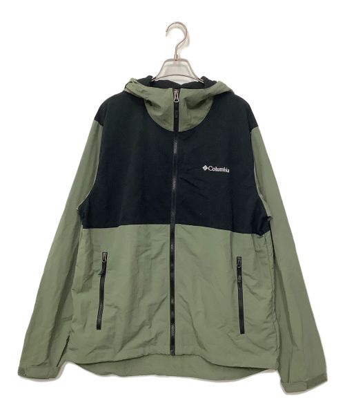 Columbia（コロンビア）Columbia (コロンビア) マウンテンパーカー カーキ×ブラック サイズ:Lの古着・服飾アイテム