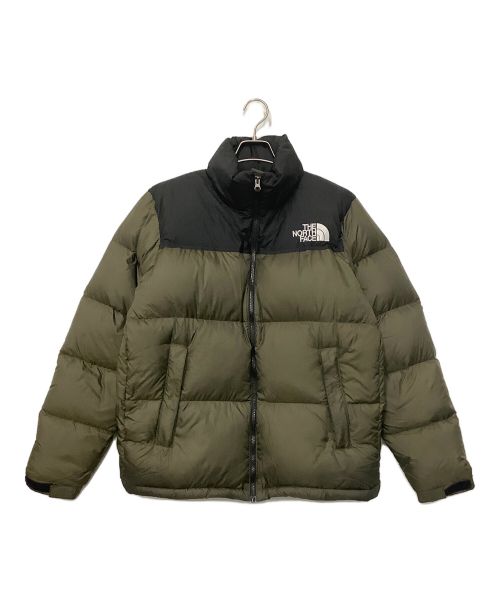 THE NORTH FACE（ザ ノース フェイス）THE NORTH FACE (ザ ノース フェイス) ダウンジャケット カーキ×ブラック サイズ:Lの古着・服飾アイテム