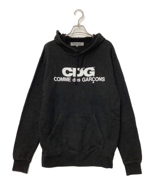 GOOD DESIGN SHOP COMME des GARCONS（グッドデザインショップ コムデギャルソン）GOOD DESIGN SHOP COMME des GARCONS (グッドデザインショップ コムデギャルソン) ロゴパーカー ブラック サイズ:Lの古着・服飾アイテム