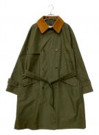 ts(s)ティーエスエス）の古着「“Fly Front Raglan Sleeve Coat」｜オリーブ×ブラウン