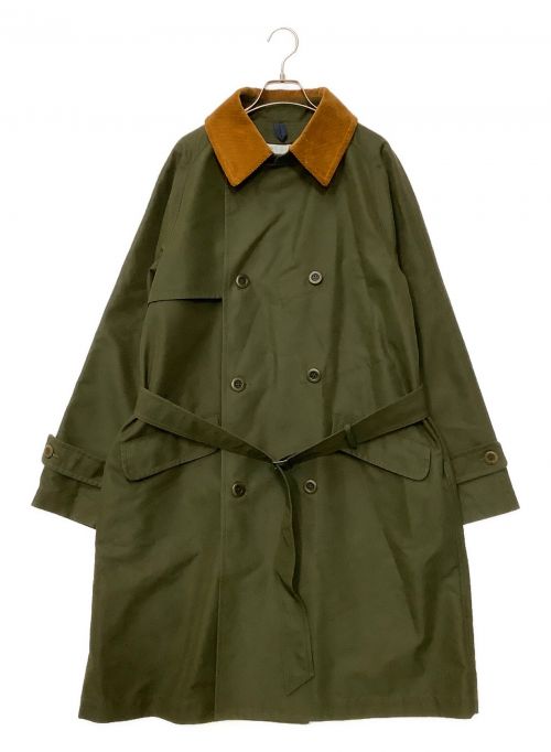 ts(s)（ティーエスエス）ts(s) (ティーエスエス) “Fly Front Raglan Sleeve Coat オリーブ×ブラウン サイズ:3の古着・服飾アイテム