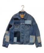 LEVI'S PReMIUMリーバイスプレミアム）の古着「Vintage Fit Patchwork Trucker Jacket」｜インディゴ