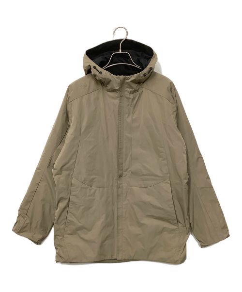 DESCENTE（デサント）DESCENTE (デサント) 中綿フーデッドコート ベージュ サイズ:Mの古着・服飾アイテム