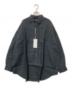 Graphpaperグラフペーパー）の古着「Linen L/S Oversized B.D. Shir」｜グレー