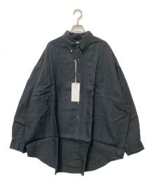 Graphpaper（グラフペーパー）の古着「Linen L/S Oversized B.D. Shir」｜グレー