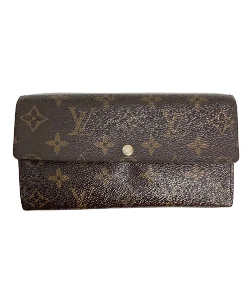 LOUIS VUITTON（ルイ ヴィトン）LOUIS VUITTON (ルイ ヴィトン) ポシェット・ポルトモネ クレディ ブラウンの古着・服飾アイテム