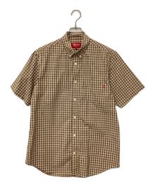 SUPREME（シュプリーム）の古着「半袖チェックシャツ」｜ブラウン