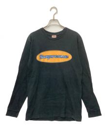 SUPREME（シュプリーム）の古着「ロゴロングスリーブT」｜ブラック×オレンジ