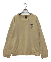 stussy（ステューシー）の古着「クルーネックスウェット」｜ベージュ