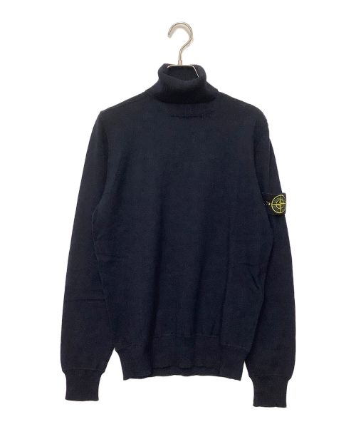 STONE ISLAND（ストーンアイランド）STONE ISLAND (ストーンアイランド) タートルネックニット ネイビー サイズ:Sの古着・服飾アイテム