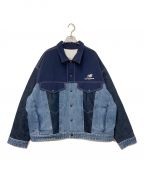 LEVI'S×NEW BALANCEリーバイス×ニューバランス）の古着「Reversible Trucker Jacket」｜インディゴ×ブルー