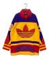 adidas Originals（アディダスオリジナル）の古着「ビッグトレフォイルスウェット」｜イエロー×パープル×レッド