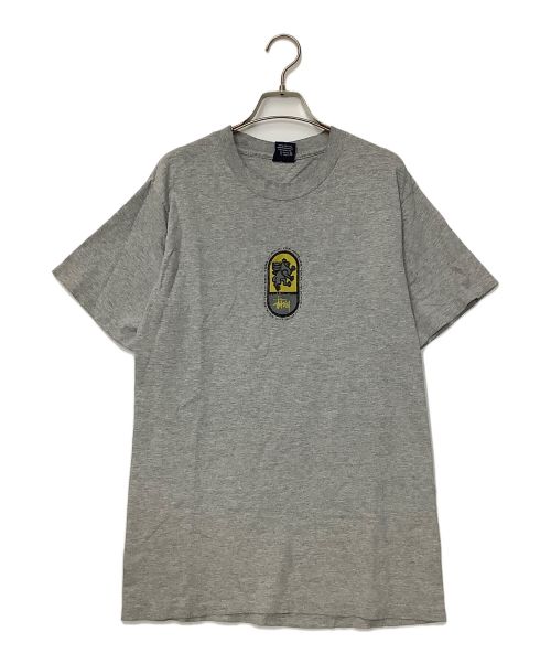 stussy（ステューシー）stussy (ステューシー) プリントTシャツ グレー サイズ:Mの古着・服飾アイテム