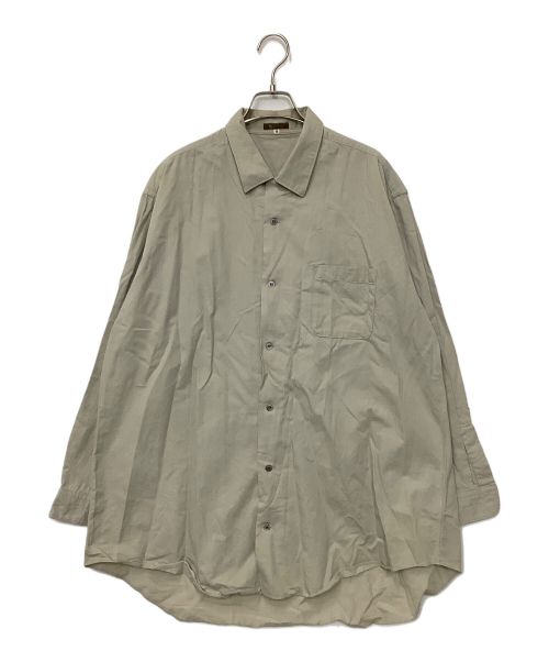 Y's for men（ワイズフォーメン）Y's for men (ワイズフォーメン) COTTON BROAD CLOTH BIG COLLAR SHIRT ベージュ サイズ:Mの古着・服飾アイテム