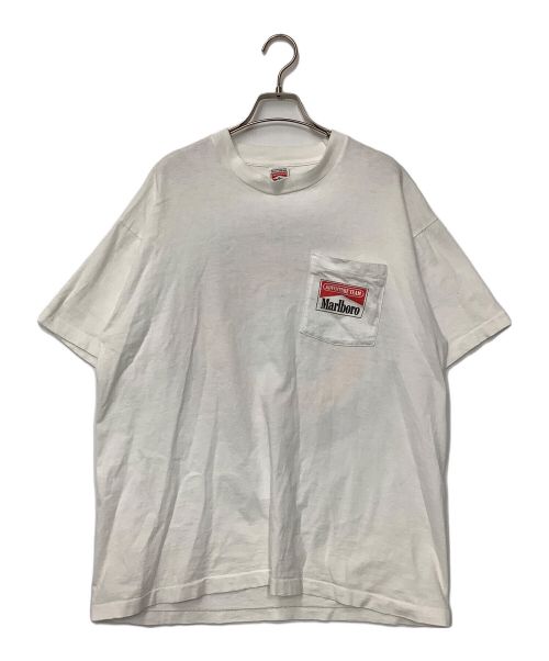 marlboro（マルボロ）Marlboro (マルボロ) ポケットTシャツ ホワイト サイズ:ONE SIZEの古着・服飾アイテム