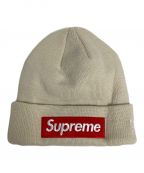 SUPREME×New Eraシュプリーム×ニューエラ）の古着「BOX LOGO BEANIE」｜ベージュ