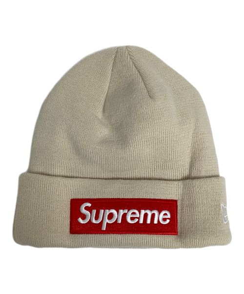 SUPREME（シュプリーム）Supreme (シュプリーム) New Era (ニューエラ) BOX LOGO BEANIE ベージュ サイズ:ONE SIZEの古着・服飾アイテム