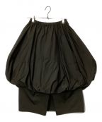 ENFOLDエンフォルド）の古着「LAYERED BALLOON SKIRT」｜ブラック