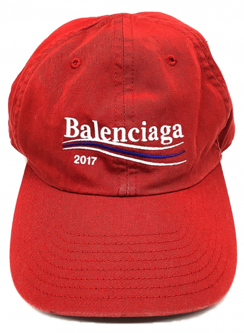 中古 古着通販 Balenciaga バレンシアガ 100周年記念限定ロゴキャップ レッド ブランド 古着通販 トレファク公式 Trefac Fashion