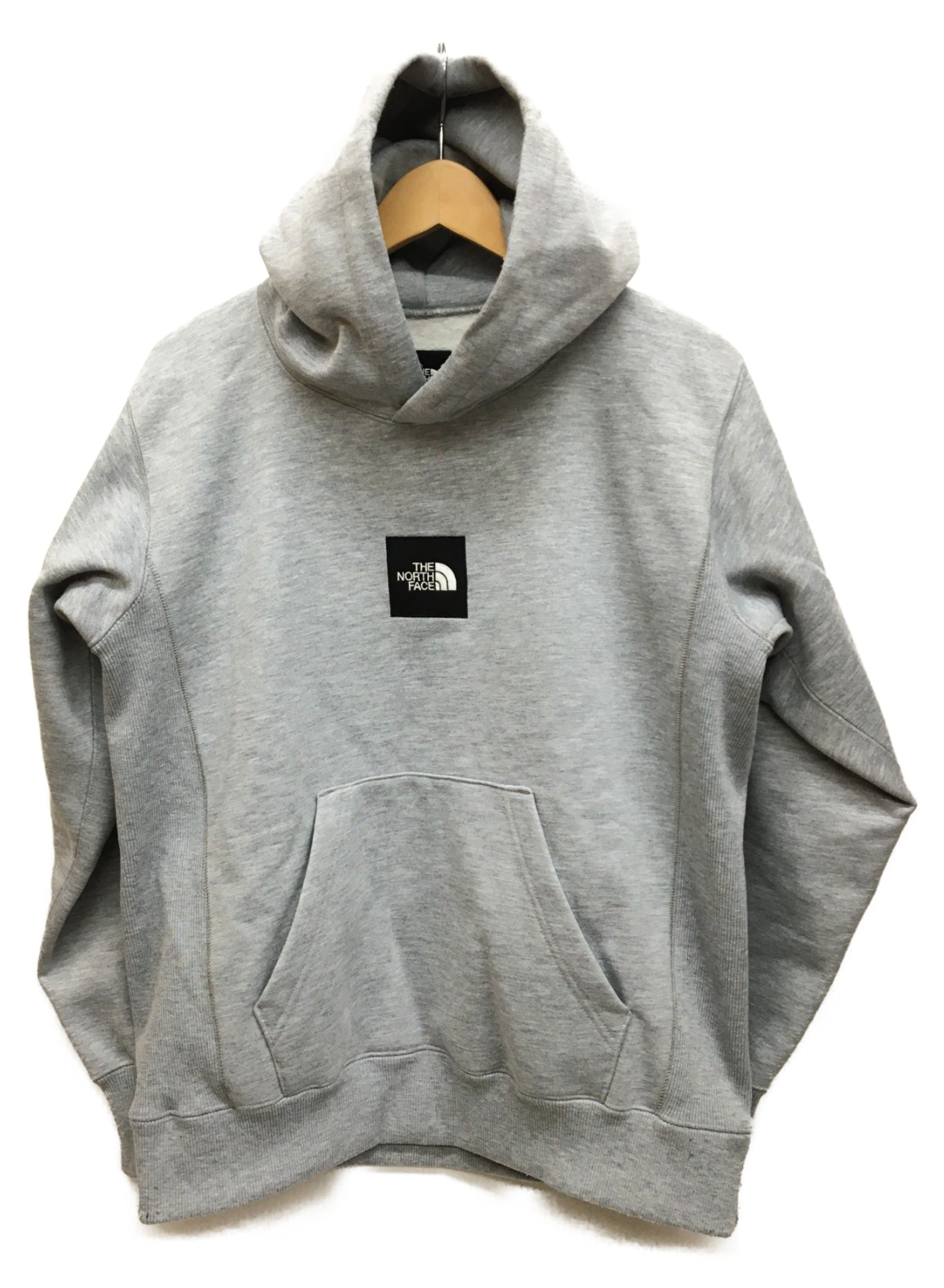 the north face heather logo big hoodie