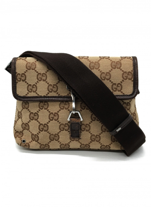 中古・古着通販】GUCCI (グッチ) ウエストポーチ ブラウン GG