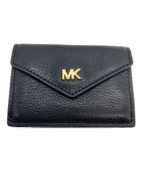 MICHAEL KORS（マイケルコース）MICHAEL KORS (マイケルコース) コンパクト財布 ブラック×ゴールド サイズ:-の古着・服飾アイテム