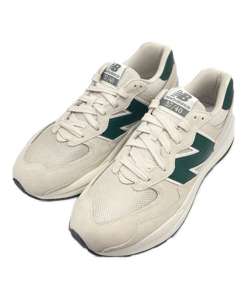 NEW BALANCE（ニューバランス）NEW BALANCE (ニューバランス) スニーカー ホワイト×グリーン サイズ:US9.5 未使用品の古着・服飾アイテム