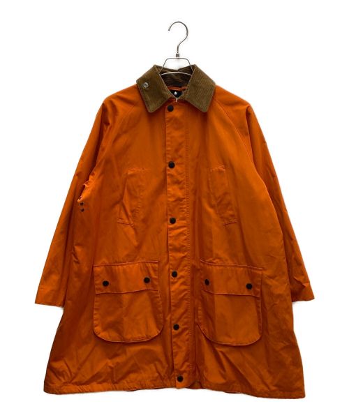 Barbour（バブアー）Barbour (バブアー) BEAMS BOY (ビームスボーイ) バルベニーコート オレンジ×ブラウン サイズ:Lの古着・服飾アイテム