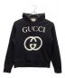 GUCCI（グッチ）の古着「インターロッキングGフーデッドスウェットシャツ」｜ブラック