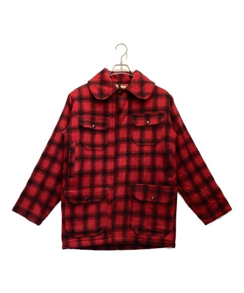 WOOLRICH（ウールリッチ）WOOLRICH (ウールリッチ) マッキーノジャケット レッド×ブラック サイズ:34の古着・服飾アイテム