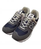 NEW BALANCEニューバランス）の古着「ローカットスニーカー」｜グレー×ネイビー