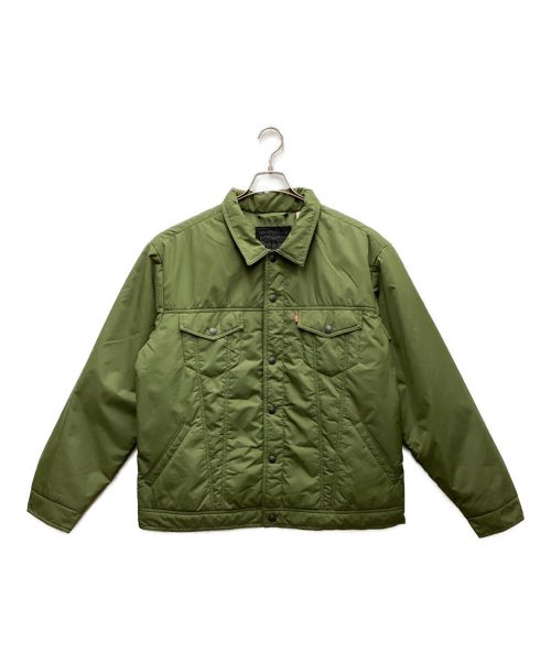 LEVI'S（リーバイス）LEVI'S (リーバイス) RELAXED FIT PADDED TRUCKER JACKET グリーン サイズ:L 未使用品の古着・服飾アイテム