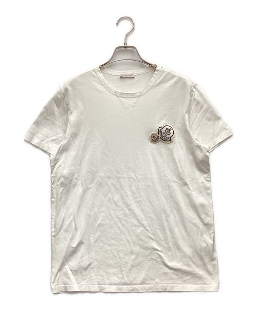 MONCLER（モンクレール）MONCLER (モンクレール) ワッペンロゴTシャツ ホワイト サイズ:Mの古着・服飾アイテム