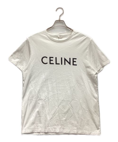 CELINE（セリーヌ）CELINE (セリーヌ) クラシックロゴTシャツ ホワイト サイズ:Lの古着・服飾アイテム