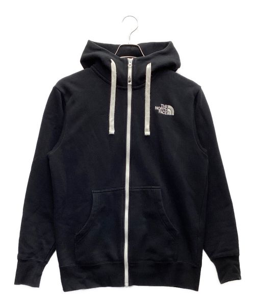 THE NORTH FACE（ザ ノース フェイス）THE NORTH FACE (ザ ノース フェイス) フードロゴジップパーカー ブラック×ホワイト サイズ:Mの古着・服飾アイテム