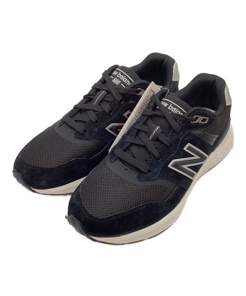 NEW BALANCE（ニューバランス）NEW BALANCE (ニューバランス) ローカットスニーカー ブラック×ホワイト サイズ:US6.5 未使用品の古着・服飾アイテム