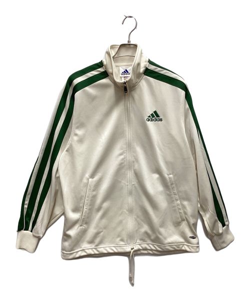 adidas（アディダス）adidas (アディダス) トラックジャケット アイボリー×グリーン サイズ:Mの古着・服飾アイテム