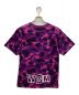 A BATHING APE (アベイシングエイプ) 半袖Tシャツ パープル サイズ:M：8000円