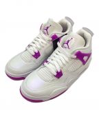 NIKEナイキ）の古着「Air Jordan 4 Retro レトロ 'Hyper Violet'」｜ホワイト×パープル