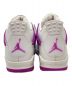 中古・古着 NIKE (ナイキ) Air Jordan 4 Retro レトロ 'Hyper Violet' ホワイト×パープル サイズ:24.5cm 未使用品：16000円