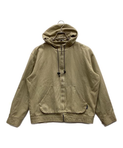 OLD STUSSY（オールドステューシー）OLD STUSSY (オールドステューシー) ジップパーカー カーキ サイズ:Sの古着・服飾アイテム