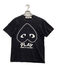 PLAY COMME des GARCONS（プレイ コムデギャルソン）の古着「プリントTシャツ」｜ブラック