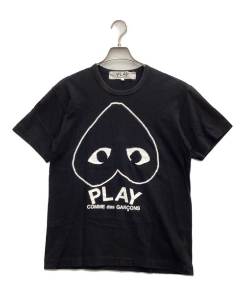 PLAY COMME des GARCONS（プレイ コムデギャルソン）PLAY COMME des GARCONS (プレイ コムデギャルソン) プリントTシャツ ブラック サイズ:Lの古着・服飾アイテム