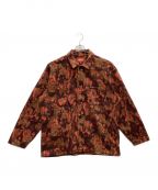 SUPREMEシュプリーム）の古着「Paisley Fleece Shirt」｜レッド×ブラウン