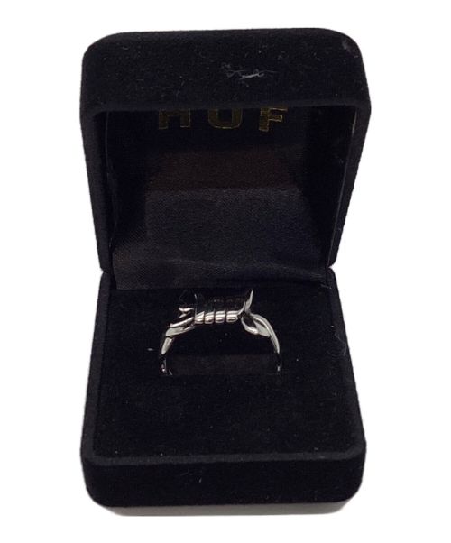 HUF（ハフ）HUF (ハフ) HUF BARBED WIRE RING シルバー サイズ:18号の古着・服飾アイテム