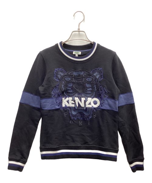 KENZO（ケンゾー）KENZO (ケンゾー) スウェット ブラック×ネイビー サイズ:XSの古着・服飾アイテム